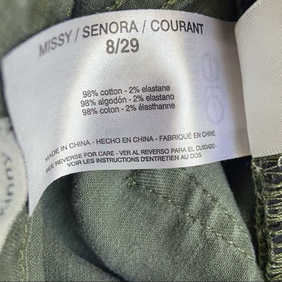 Social Standard by Sanctuary Jeans Skinny High arise Green Camo Size Medium - Picture 8 of 8